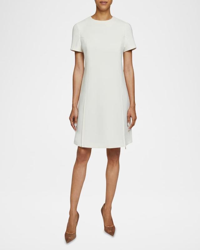 Kate Zip-Hem Stretch Crepe Dress Product Image