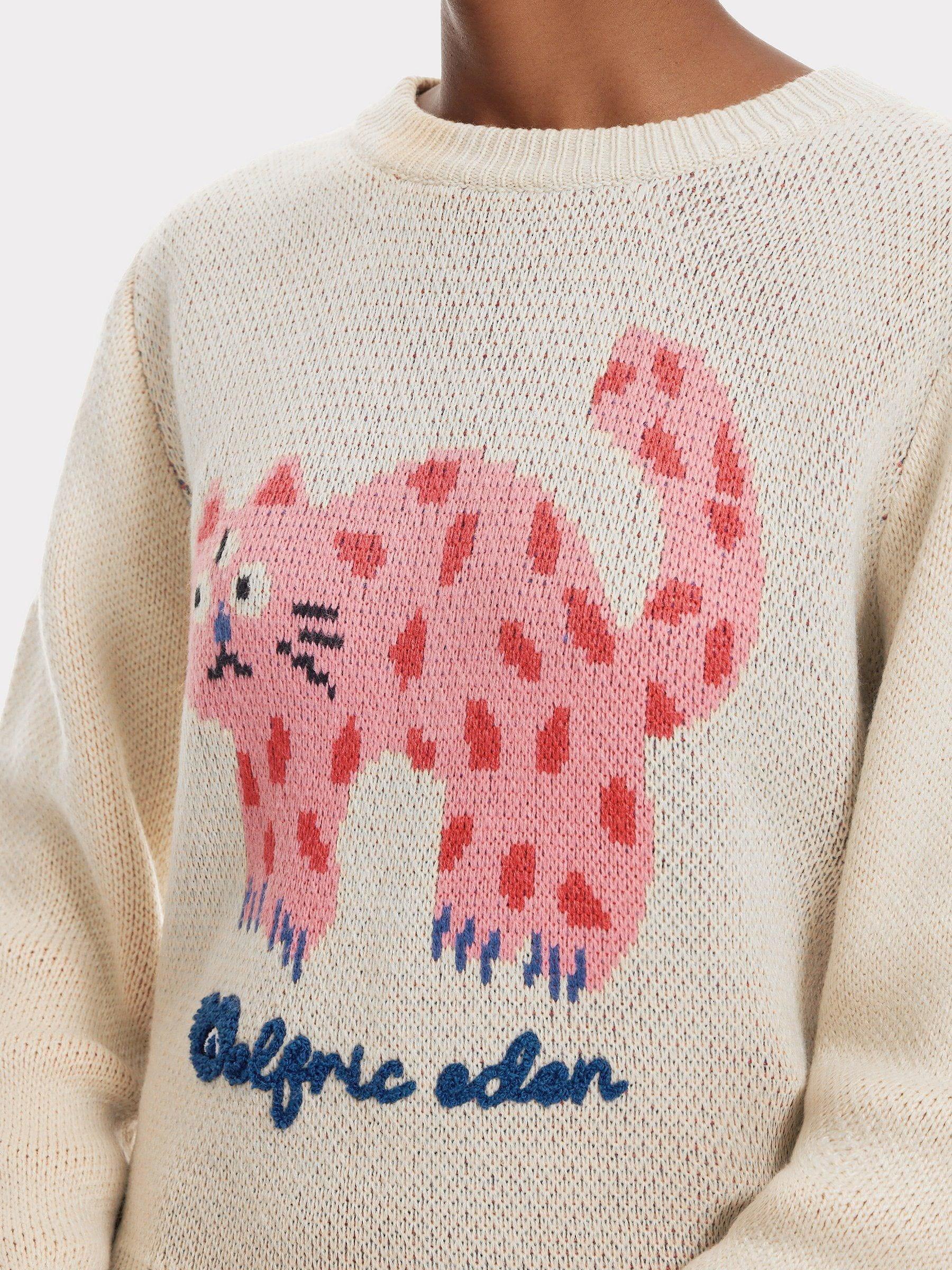 Aelfric Eden Three Eyes Cat Crop Sweater Product Image