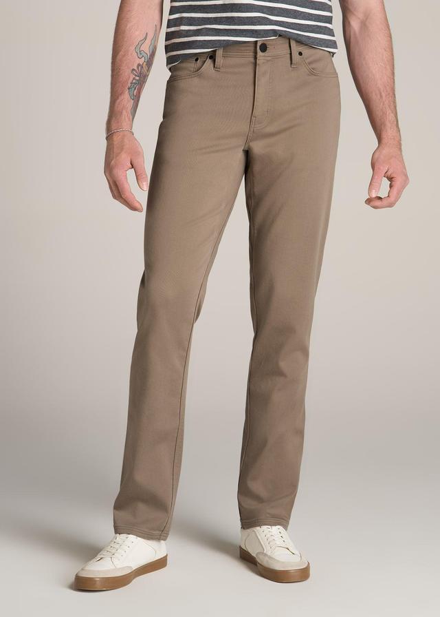 Everyday Comfort 5-Pocket TAPERED-FIT Pant for Tall Men in Dark Sand Male Product Image