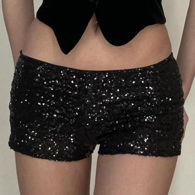 Low Rise Sequin Hot Pants Product Image