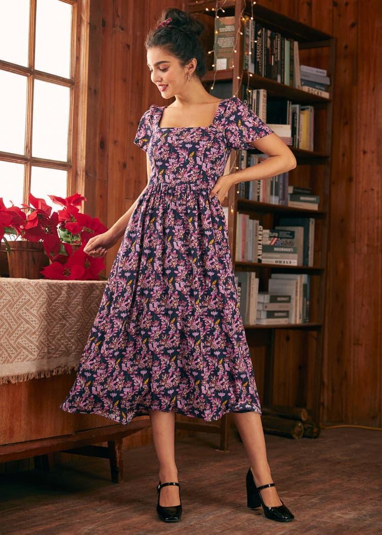 Timeless Tapestry Square Neck Dress Product Image