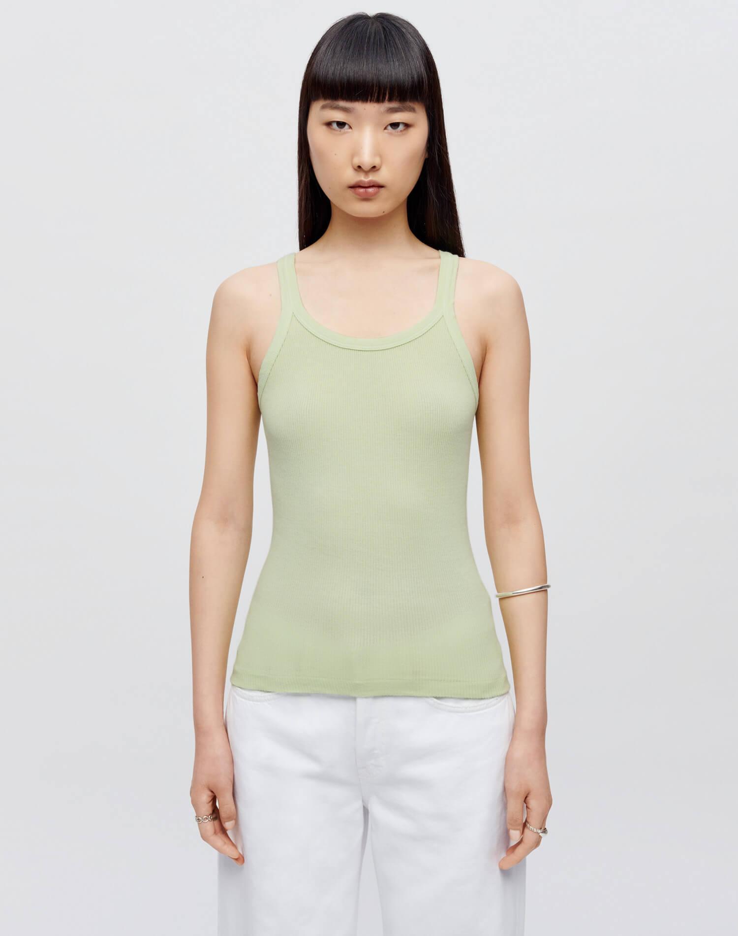 Hanes Ribbed Tank - Pistachio Product Image