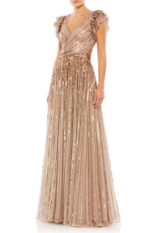 Mac Duggal Sequin Cutout Gown Product Image