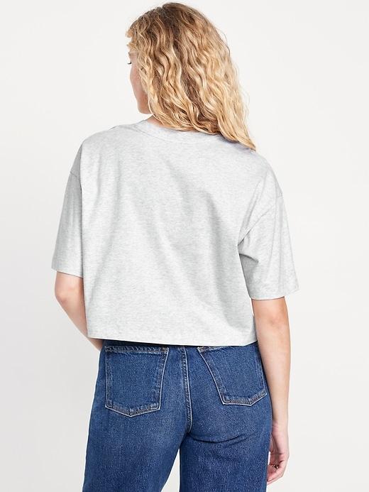 Vintage Oversized Crop T-Shirt Product Image