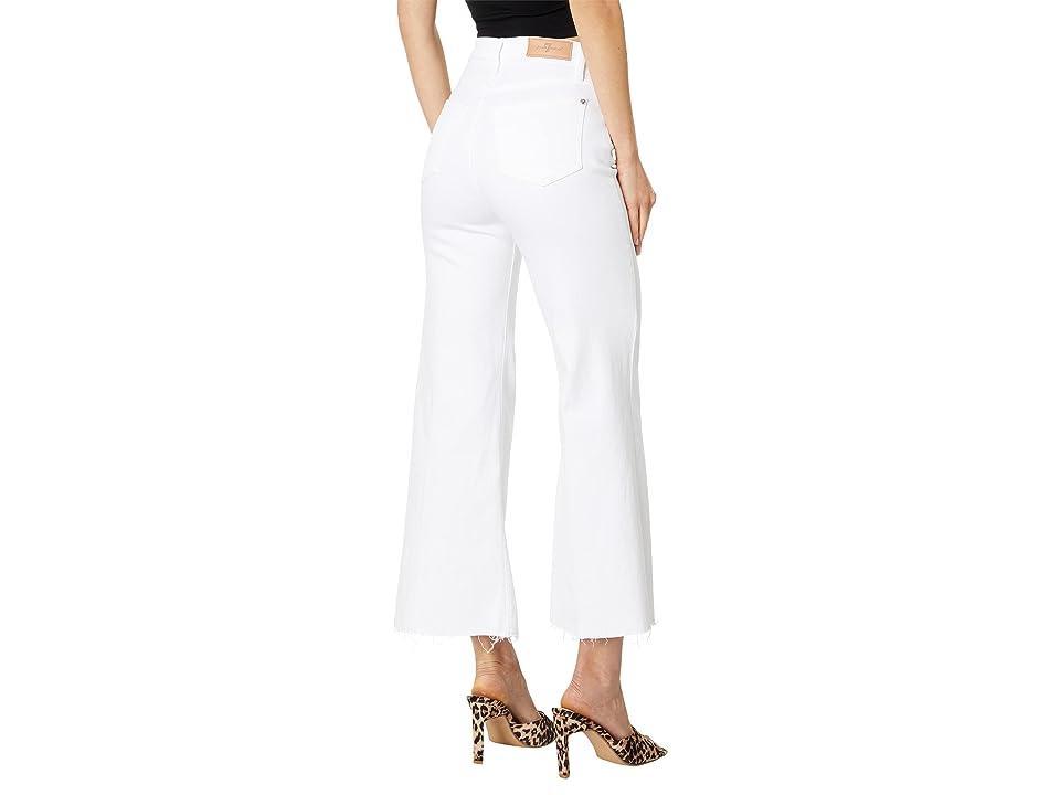 7 For All Mankind Raw Hem Ultra High Waist Crop Flare Jeans Product Image