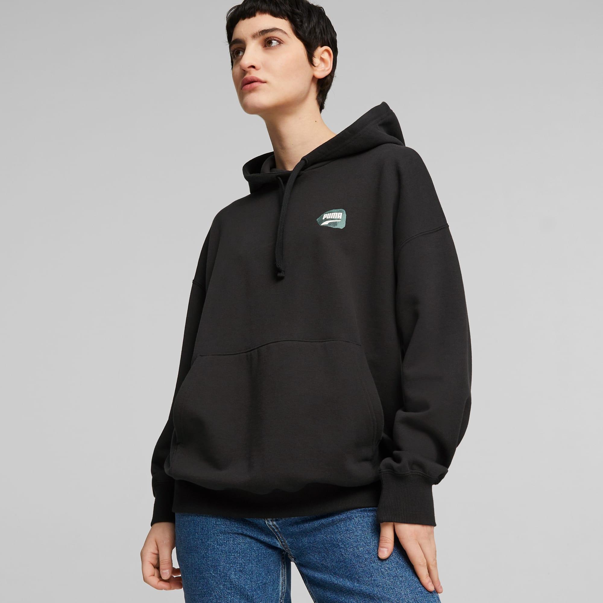 DOWNTOWN Women's Oversized Graphic Hoodie Product Image