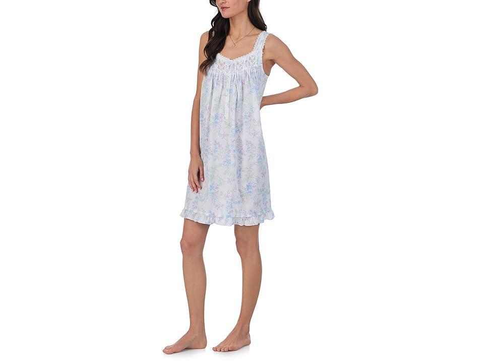 Eileen West Short Chemise Sleeveless Nightgown (Water Color) Women's Pajama Product Image