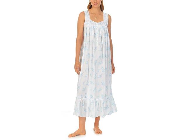 Eileen West Sleeveless Ballet Gown (Floral Stripe) Women's Pajama Product Image