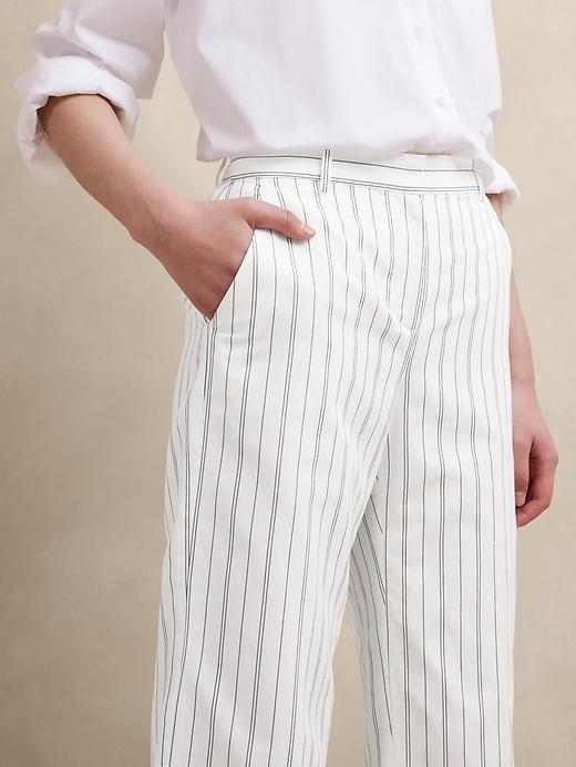 Laguna Pinstripe Straight Ankle Pant Product Image