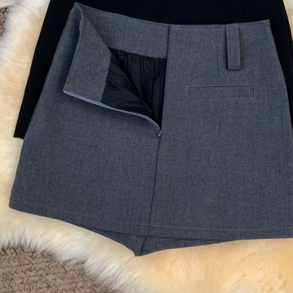 Low Waist Plain Mini Skirt Product Image