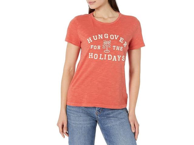 Lucky Brand Hungover For The Holidays Classic Crew Tee (Aurora ) Women's Clothing Product Image