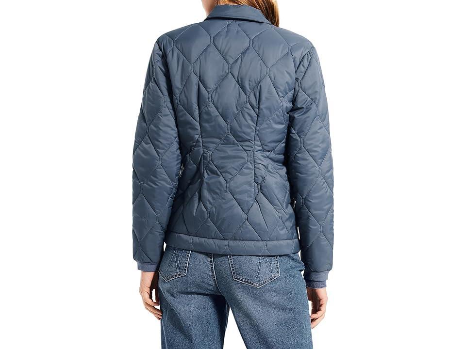 NIC+ZOE Knit Trim Puffer Jacket Waves) Women's Suits Sets Product Image