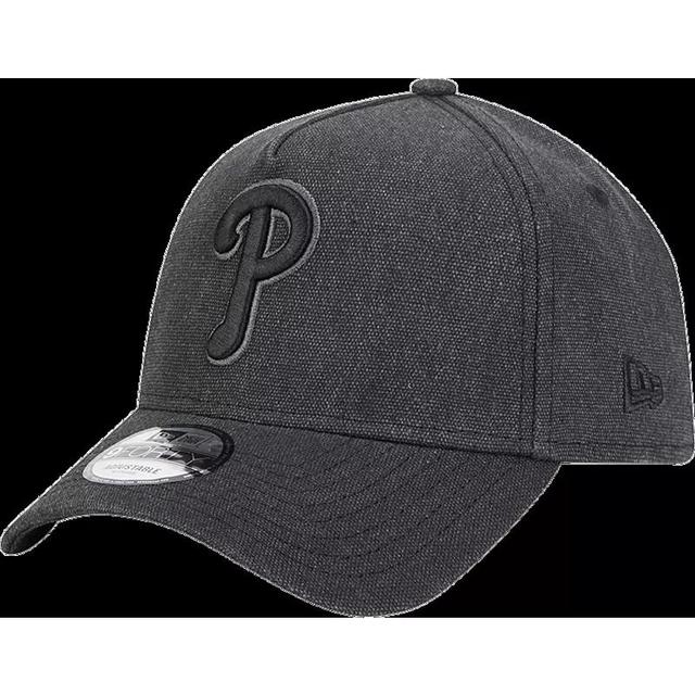 Mens New Era Charcoal Philadelphia Phillies Logo Essentials 9FORTY A-Frame Adjustable Hat Product Image