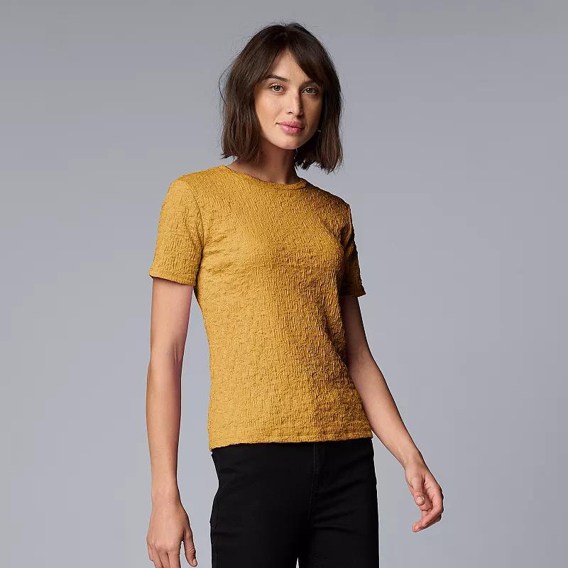 Womens Simply Vera Vera Wang Textured Tee Product Image