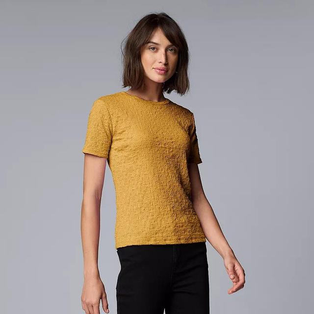 Womens Simply Vera Vera Wang Textured Tee Product Image