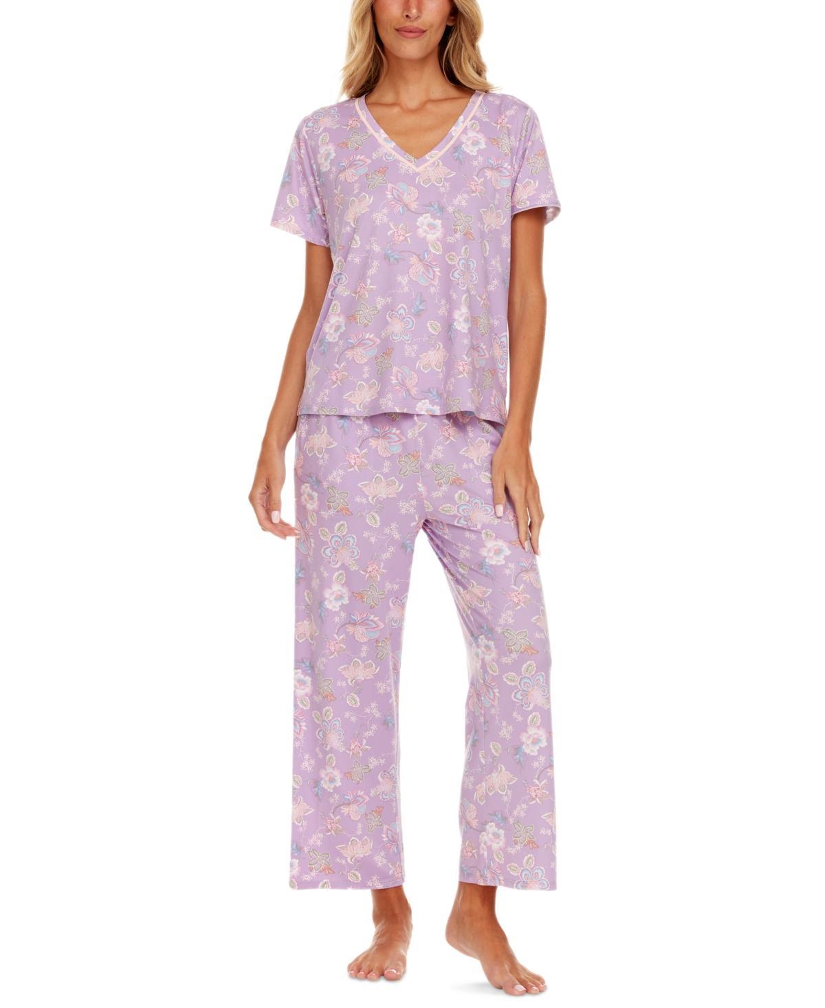 Flora by Flora Nikrooz Womens 2-Pc. Nancy Printed Capri Pajamas Set Product Image