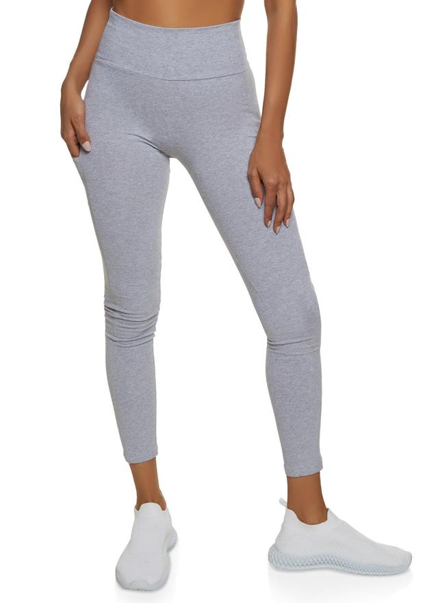 Womens High Waist Cropped Pocket Leggings Product Image