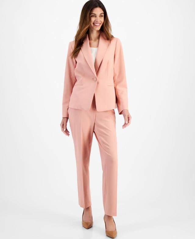 Le Suit Womens Notch-Collar One-Button Pantsuit, Regular & Petite Sizes Product Image