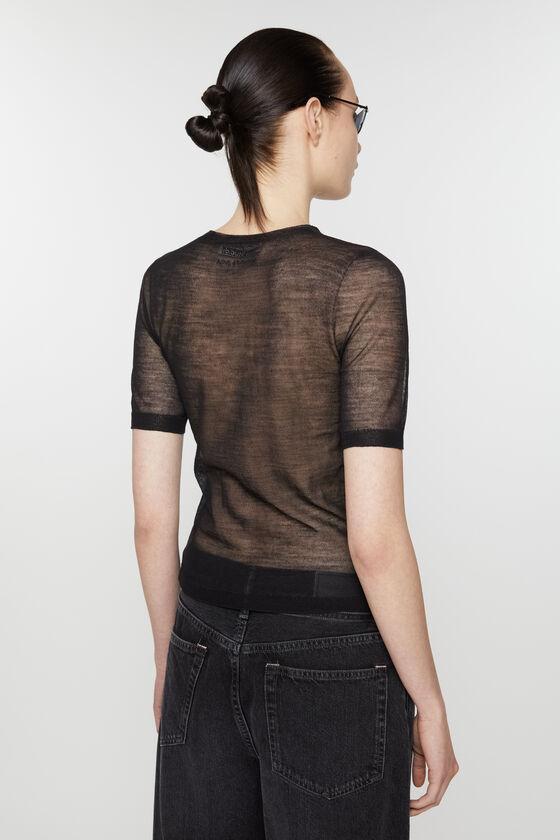 Sheer knit t-shirt Product Image