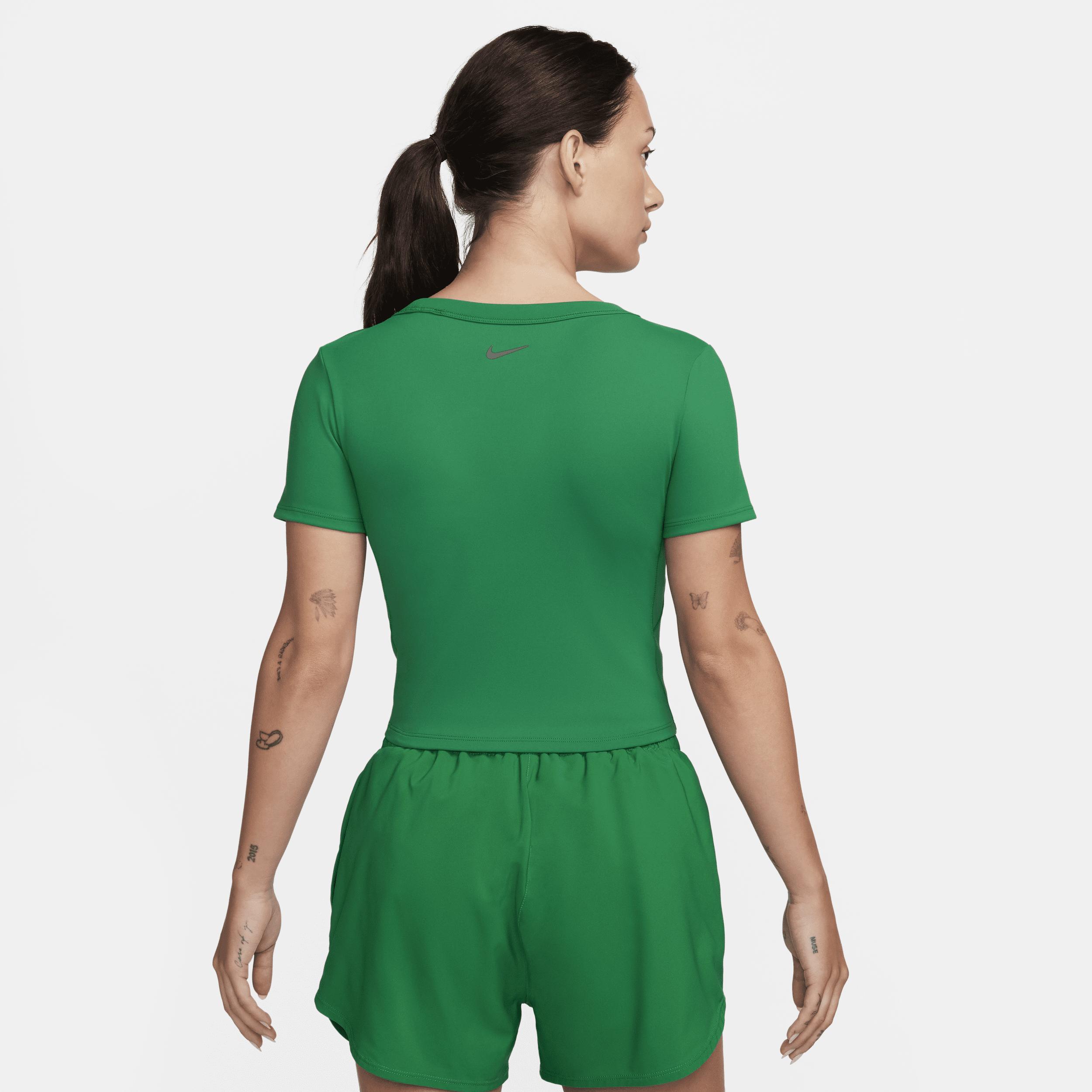 Nike Women's One Fitted Dri-FIT Short-Sleeve Cropped Top Product Image