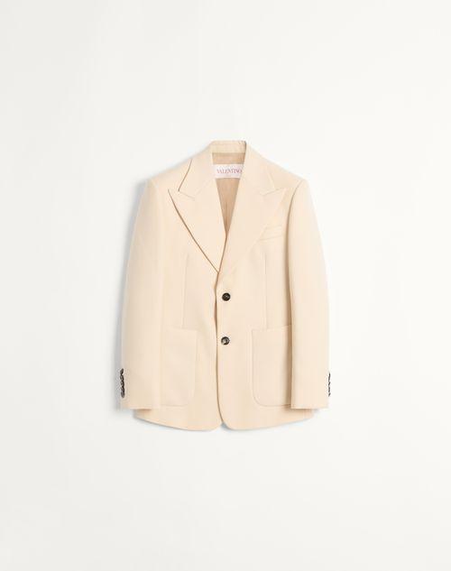 SINGLE-BREASTED WOOL GABARDINE JACKET Product Image