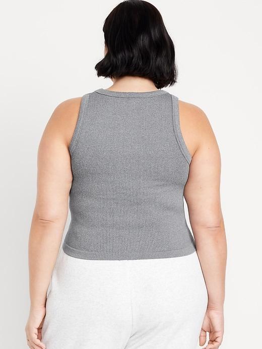 Fitted Seamless Ribbed Tank Top Product Image