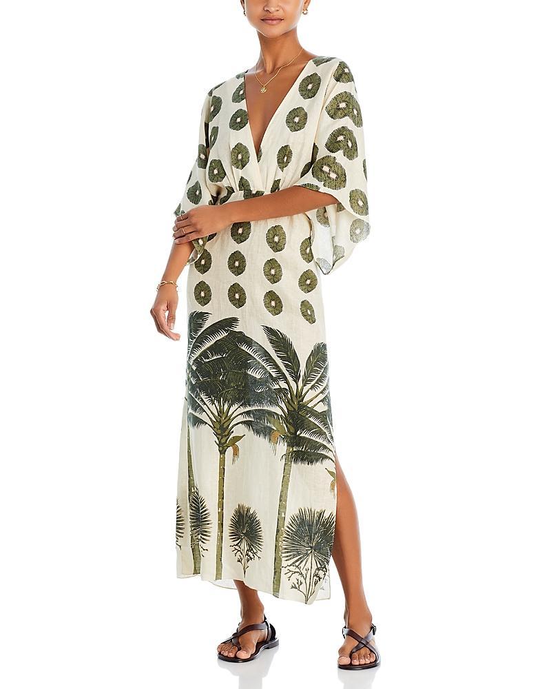 Womens Topacio Palm-Print Maxi Dress Product Image