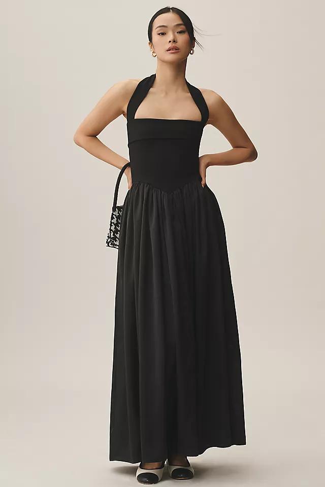 Delfi Collective Megan Halter Drop-Waist Maxi Dress Product Image