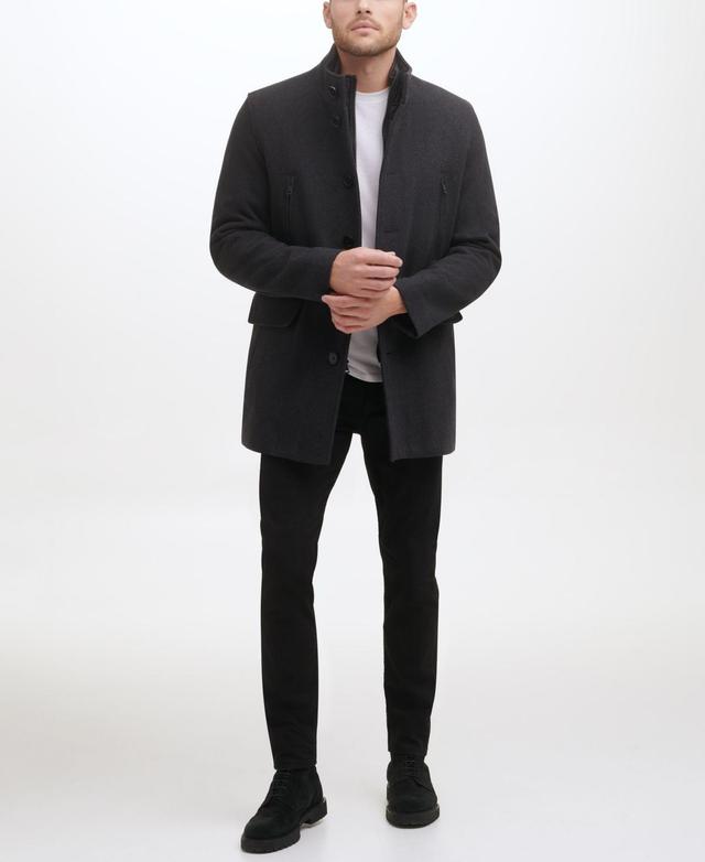 Cole Haan Set-In-Bib WoolTwill Coat Product Image