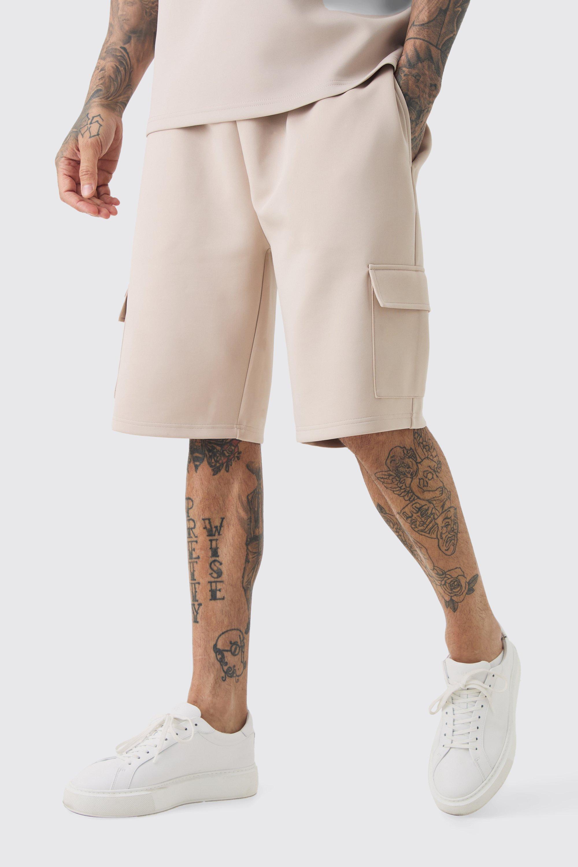 Tall Scuba Relaxed Cargo Shorts | boohooMAN USA Product Image