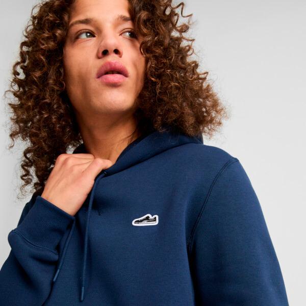 PUMA Suede Logo Men's Hoodie in Dark Blue Product Image