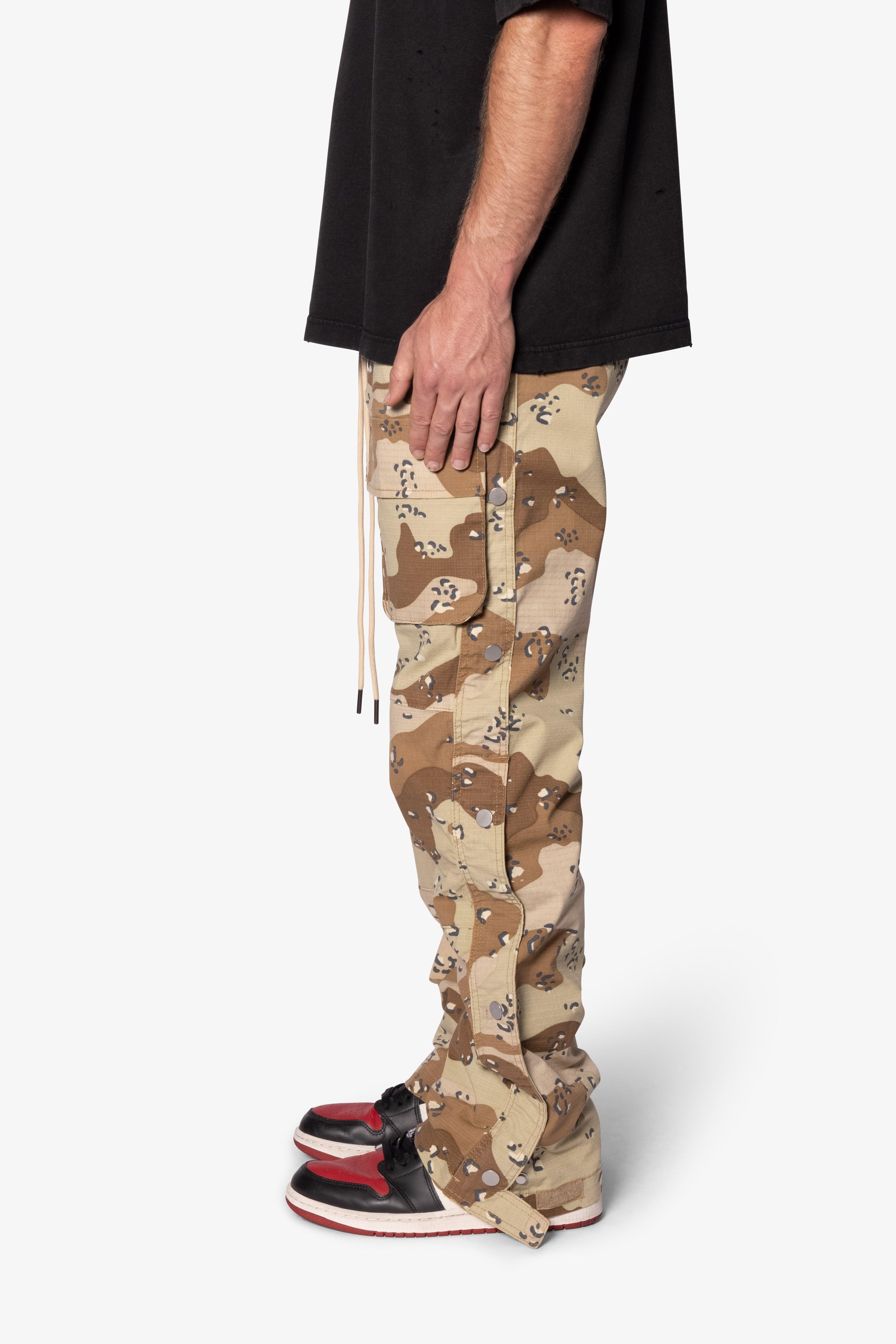 Snap Front Cargo Pants - Desert Camo Product Image