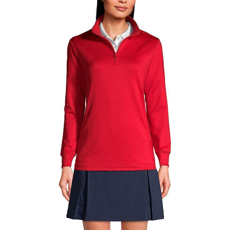 Lands End Womens Active Performance Quarter Zip Pullover Product Image