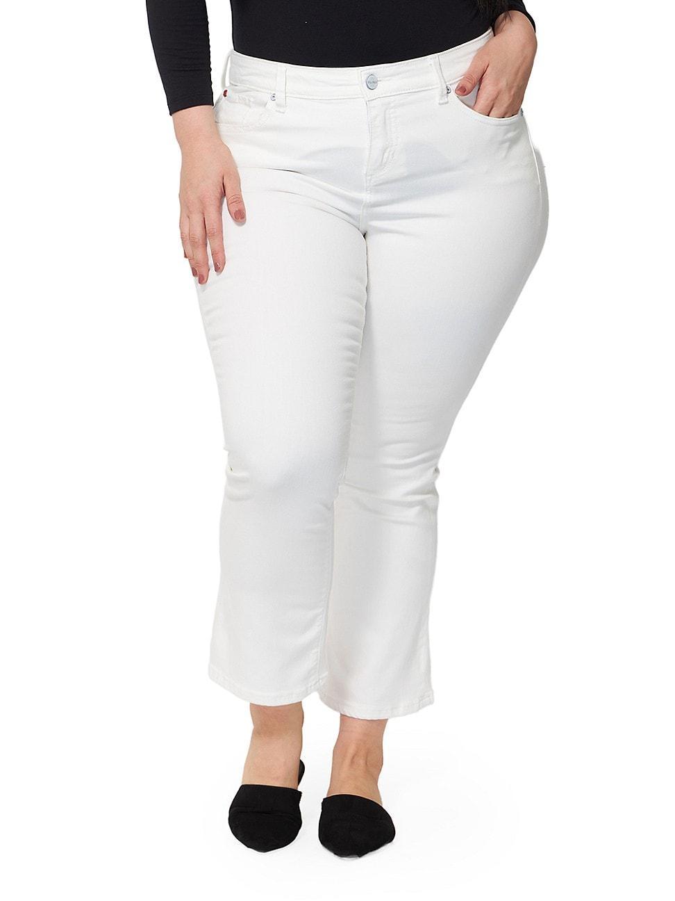 Womens Clare High-Rise Boot-Cut Jeans Product Image