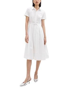 Womens Belted Cotton-Blend Shirtdress Product Image