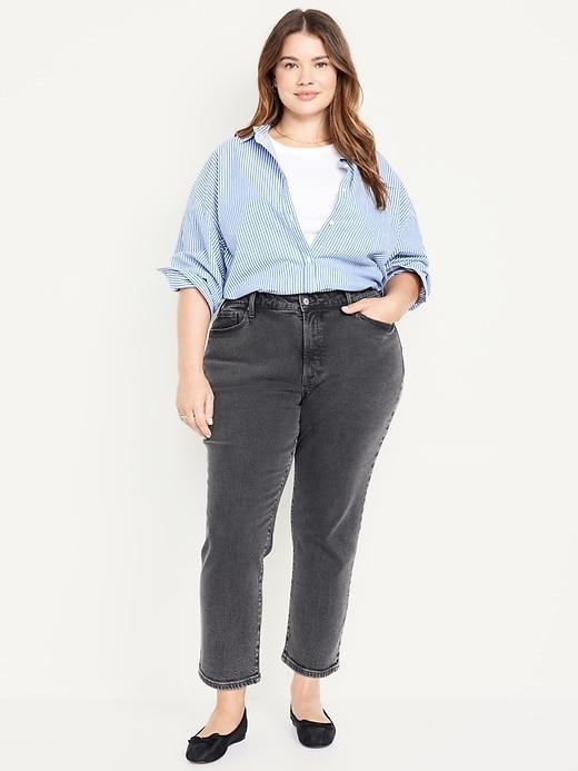 Curvy High-Waisted OG Straight Ankle Jeans Product Image