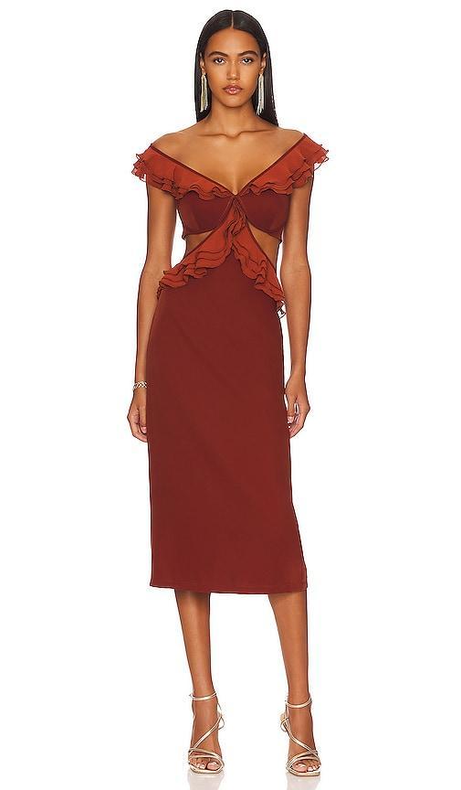 x REVOLVE Leni Midi Dress Product Image