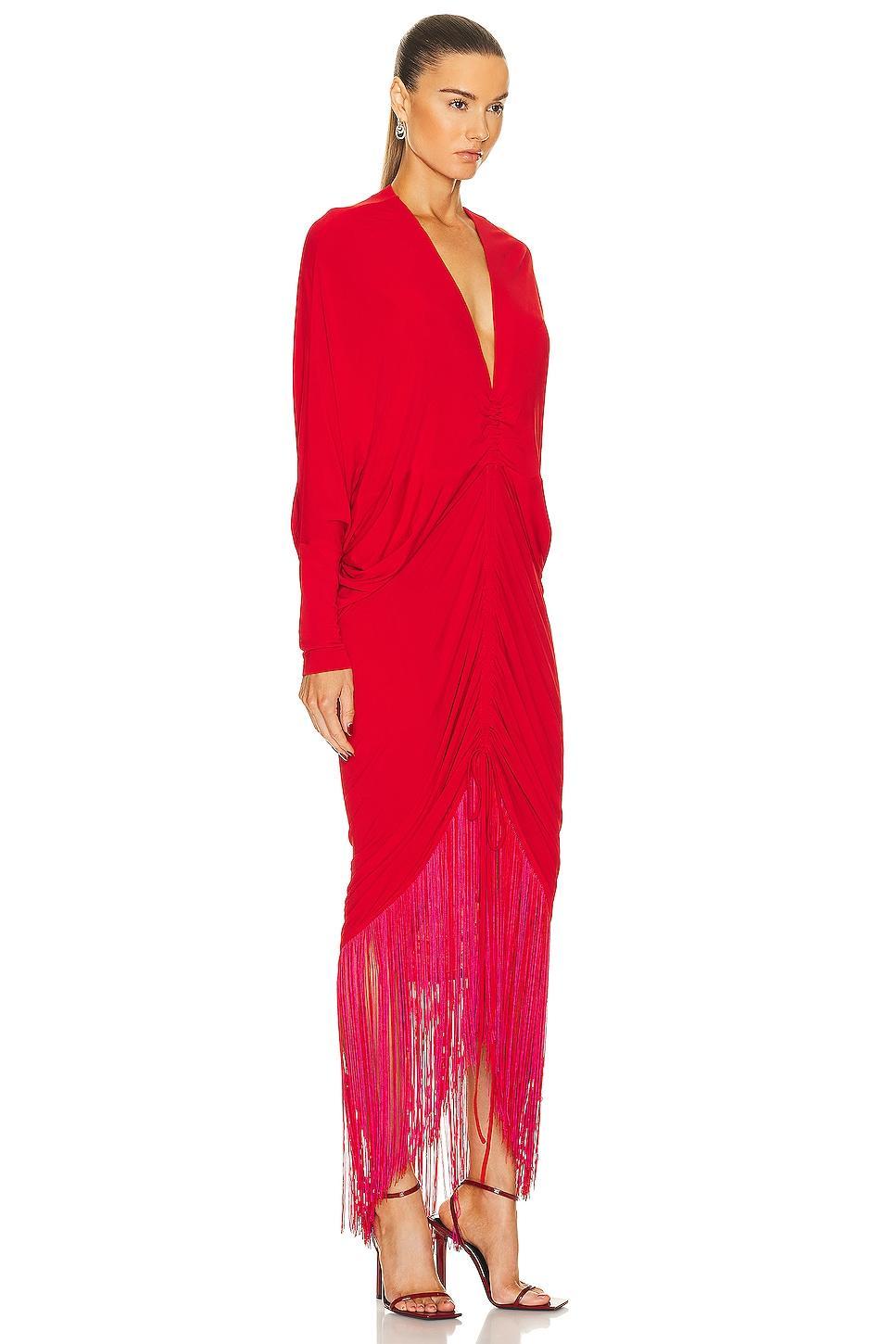 SILVIA TCHERASSI Rosalyn Dress in Red Product Image