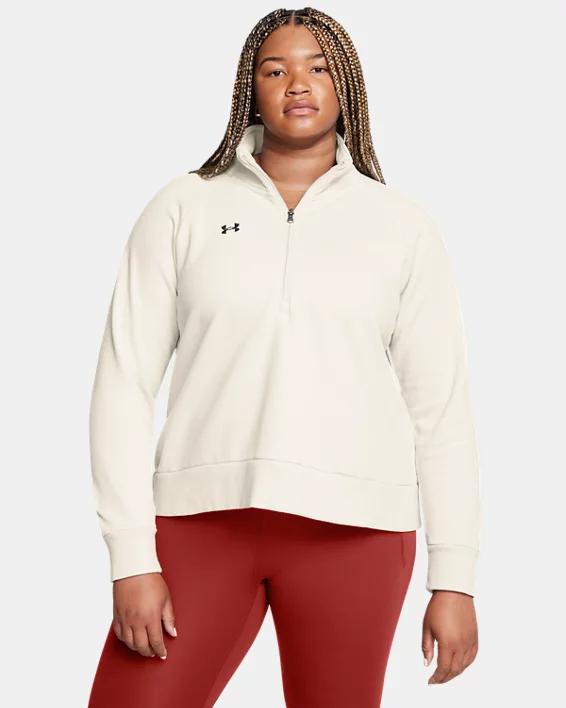 Womens UA Rival Fleece Textured  Zip Product Image