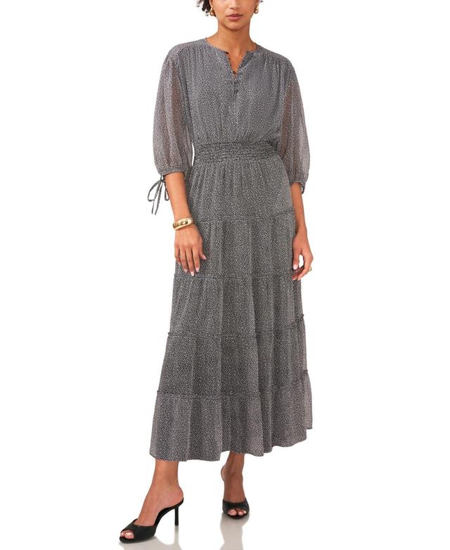 Women's Tiered Maxi Dress with Pin Tucks Product Image