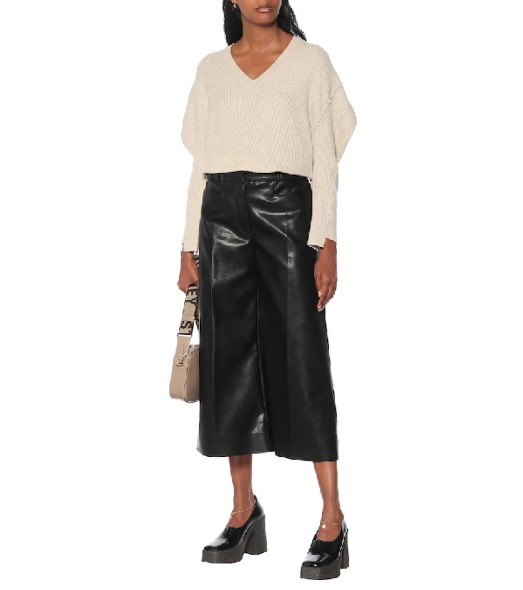 Black Faux-leather Charlotte Trousers Product Image