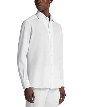 Zegna Cotton Regular Fit Dress Shirt Product Image