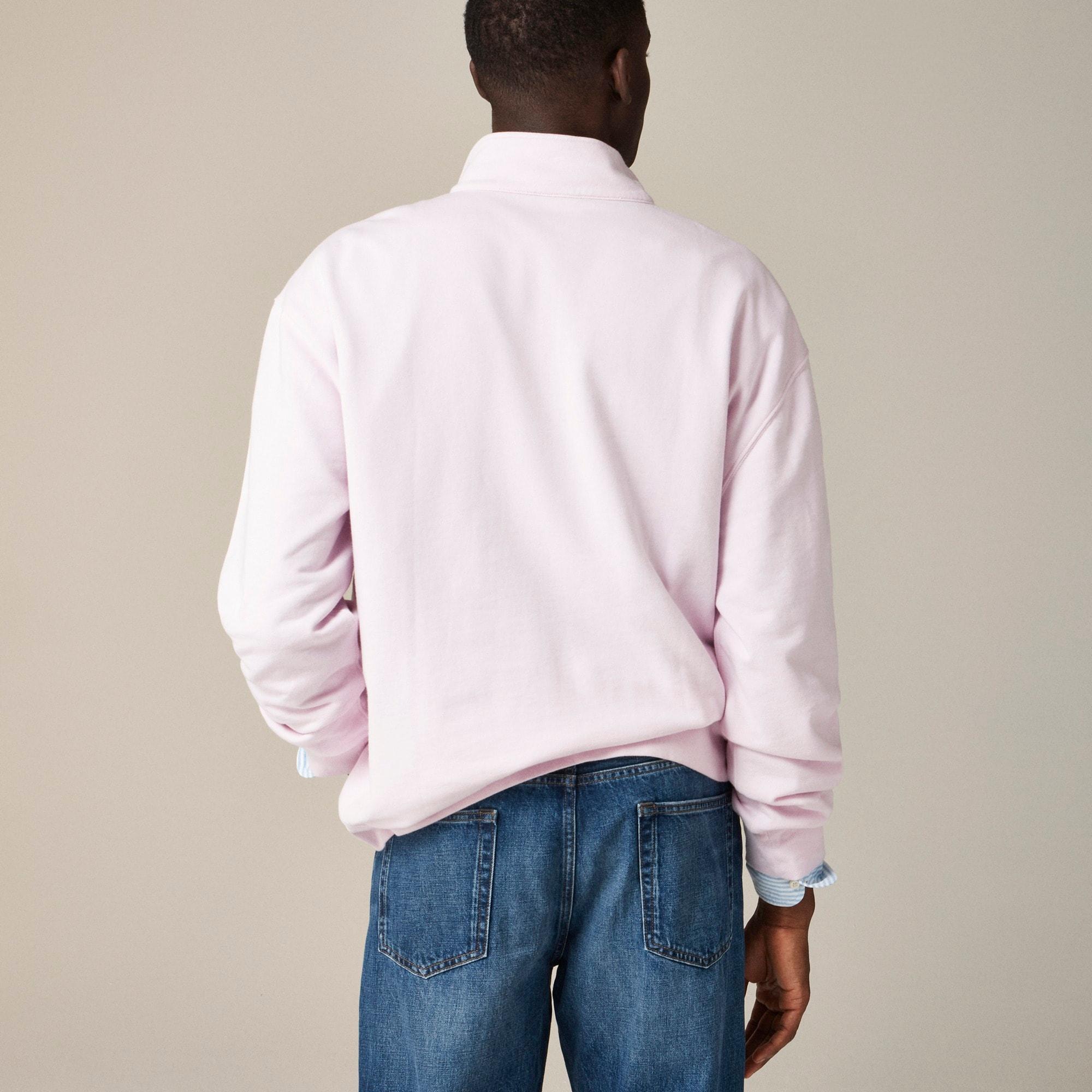 Relaxed-fit lightweight french terry quarter-zip sweatshirt Product Image