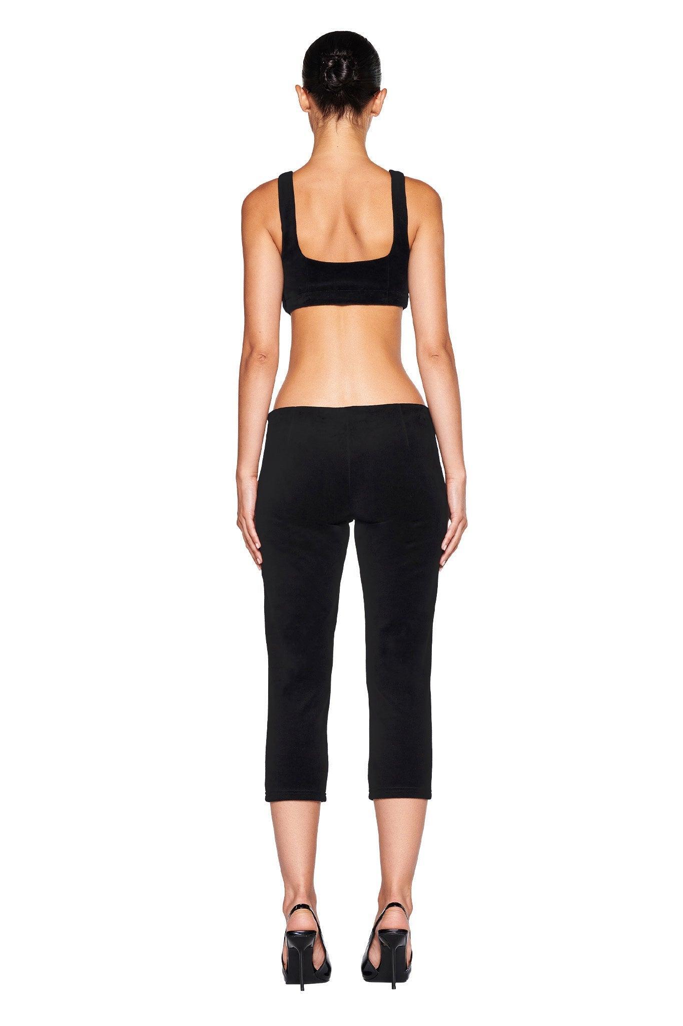 LAURA VELVET LEGGING - BLACK Product Image