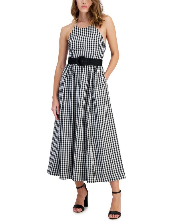 Women's Belted Halter Midi Dress  Product Image