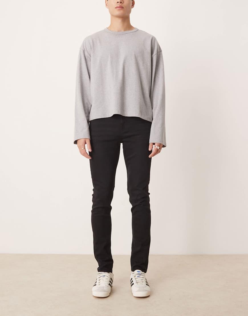 ASOS DESIGN skinny jeans in washed black Product Image