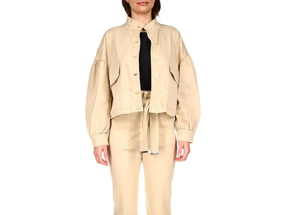 Sanctuary Cassidy Stretch Twill Jacket (Sand Stone) Women's Clothing Product Image