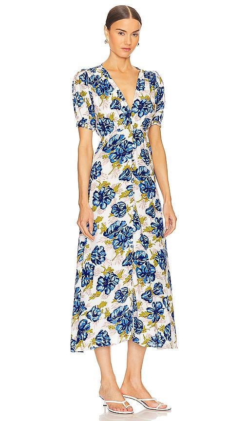 FAITHFULL THE BRAND Bellavista Midi Dress Size L, XS. Product Image