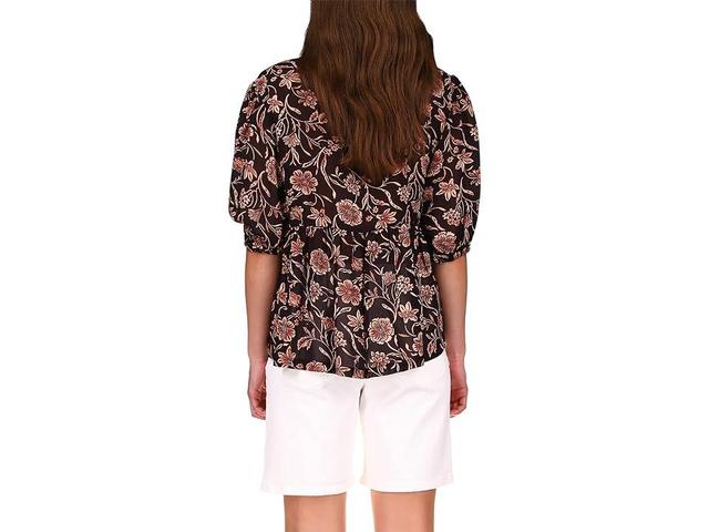 Sanctuary Bloom Georgette Blouse (Dusk Floral) Women's Clothing Product Image