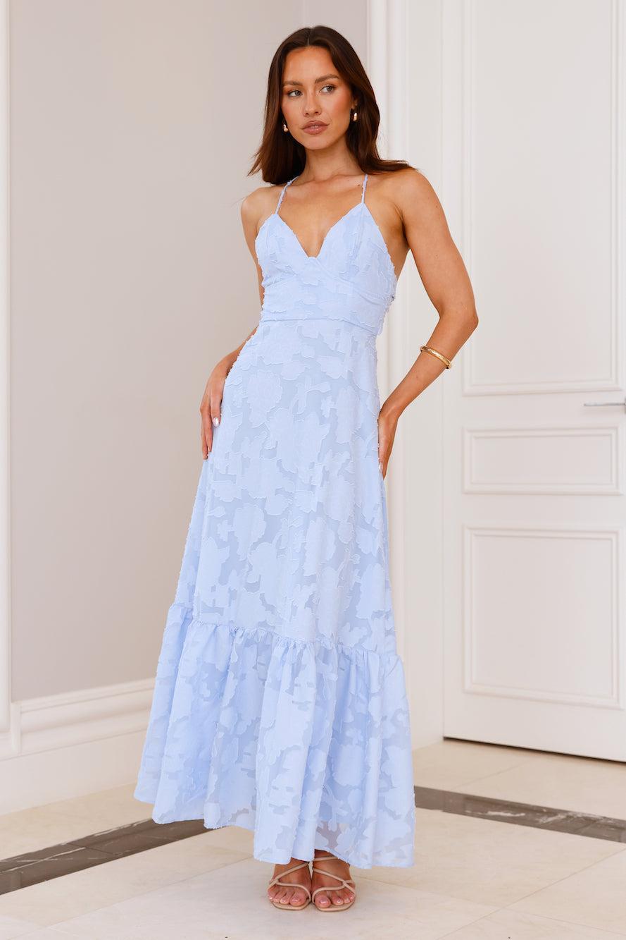 Elara Maxi Dress Blue Product Image